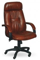 Кресло для руководителя PRADO black коричневая натуральная кожа - Интернет-магазин мебели 72, Тюмень