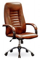 Кресло для руководителя Сенатор-2 коричневая натуральная кожа - Интернет-магазин мебели 72, Тюмень