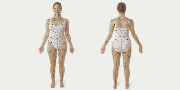 Как делать вакуумный массаж: Массажные линии тела