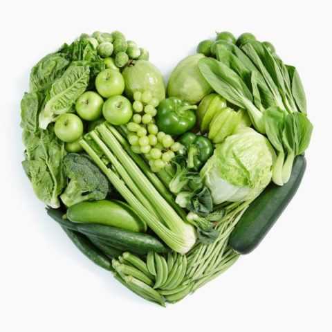 Зеленые овощи несут пользу организму