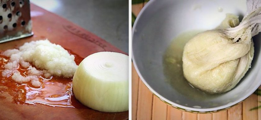 Приготовление лукового компресса