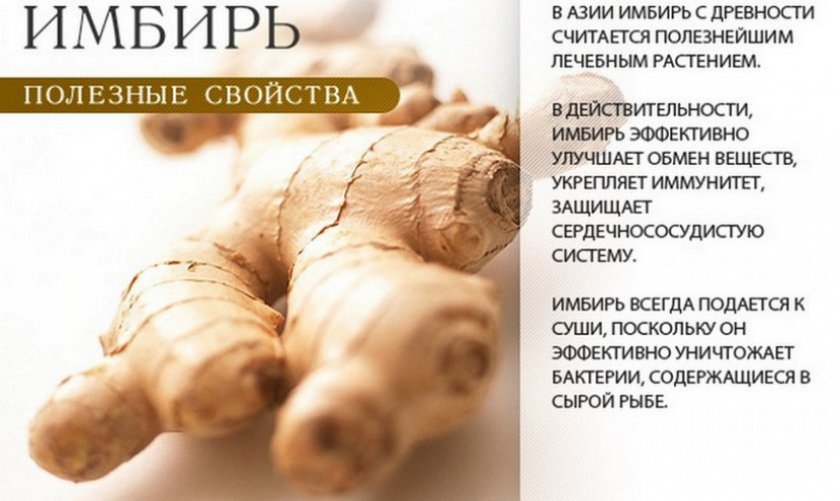 Полезные свойства имбиря