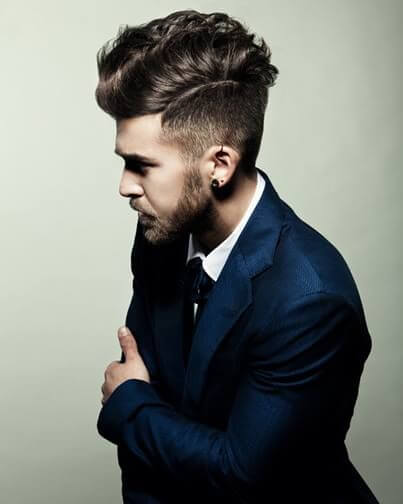 Undercut for men with thick hair