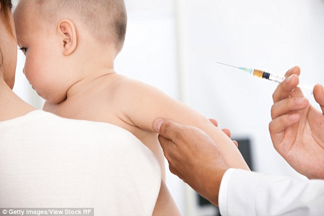 Children have been given vaccinations for chickenpox since 2005 under the immunisation scheme, and more than 90 per cent of babies aged under 18 months take part in the program (stock image)