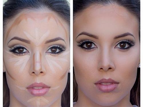 Конструирование лица с помощью макияжа. Как правильно контурировать лицо 03